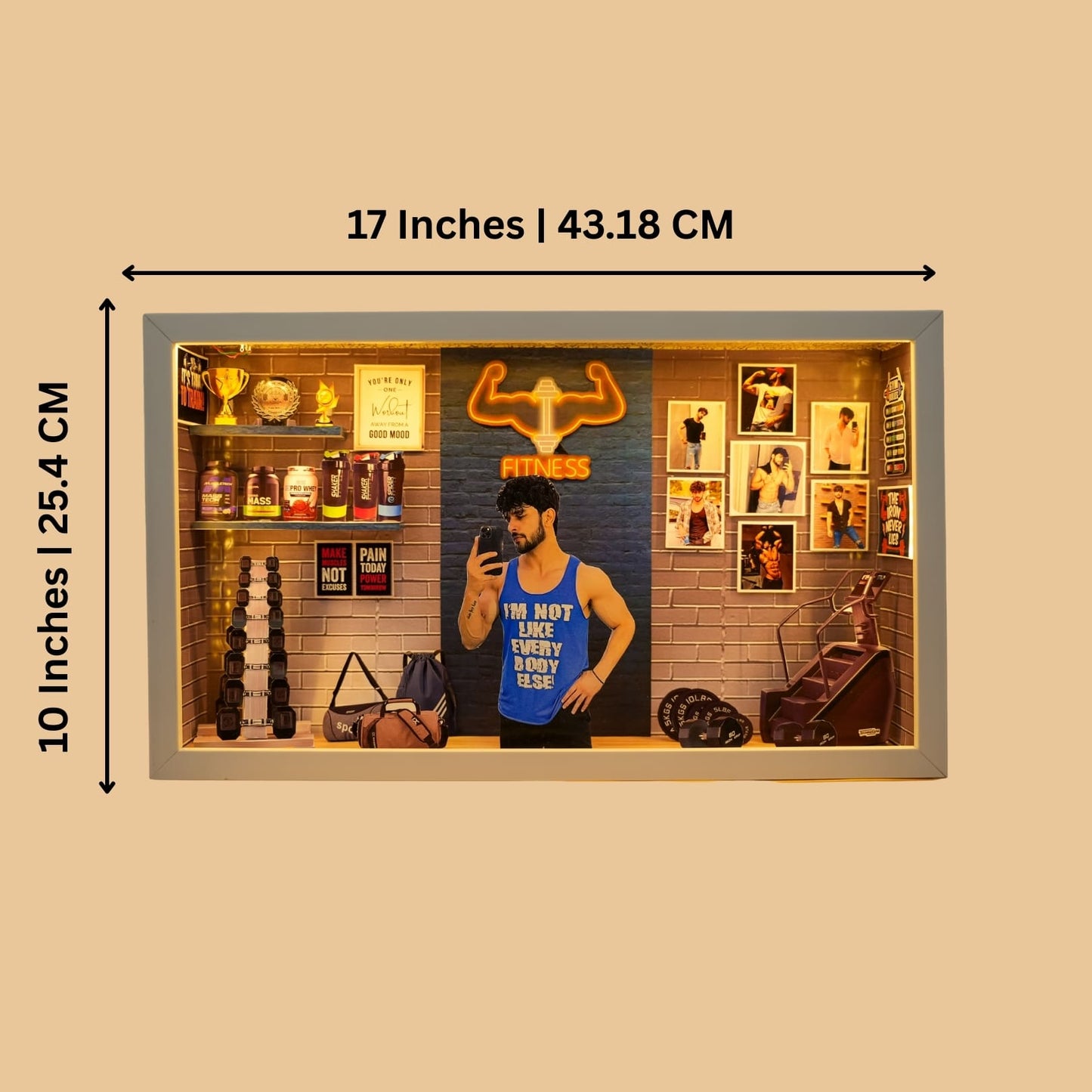 Miniature Frame For Gym Lover