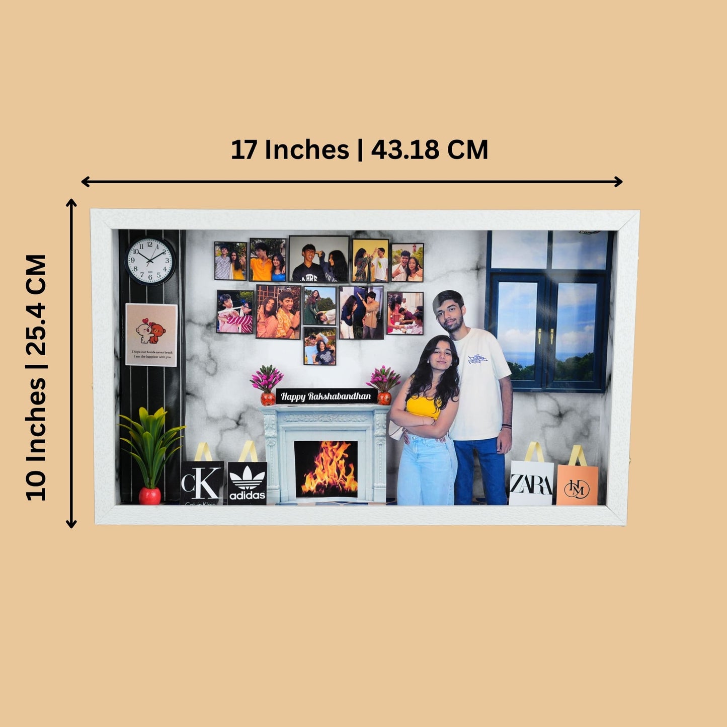 Raksha Bandhan Miniature Frame with LEDs