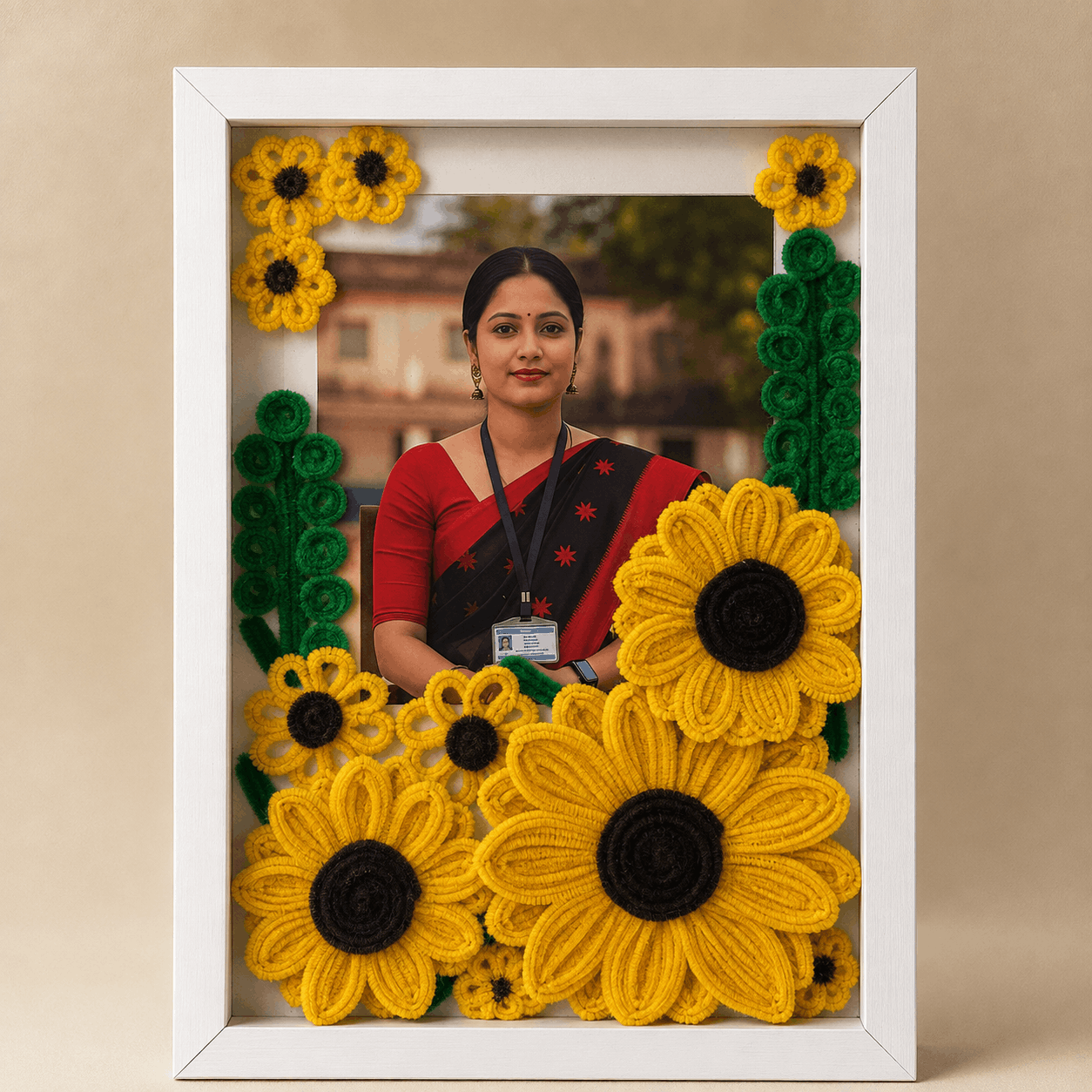 Beautiful Floral Frame For Teacher's Day