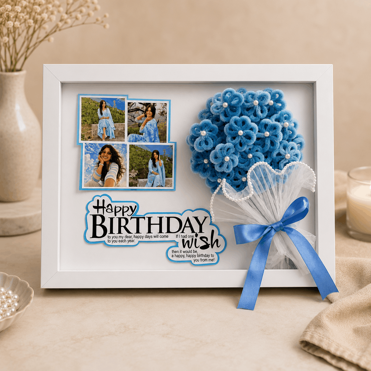 Happy Birthday LED Photo Frame