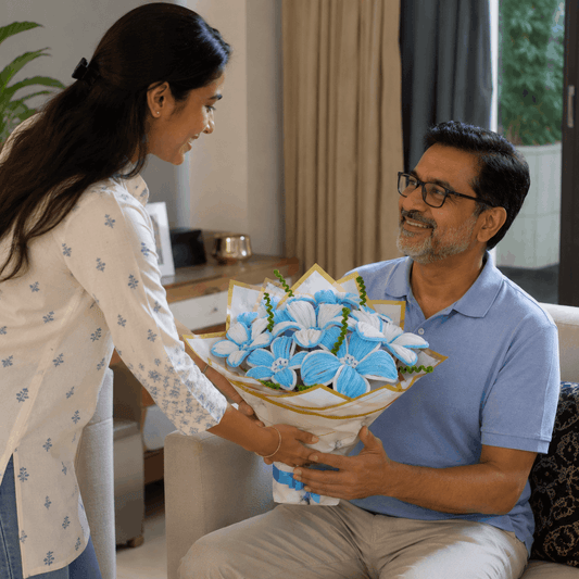 Beautiful Handcrafted Flower Bouquet For Dad