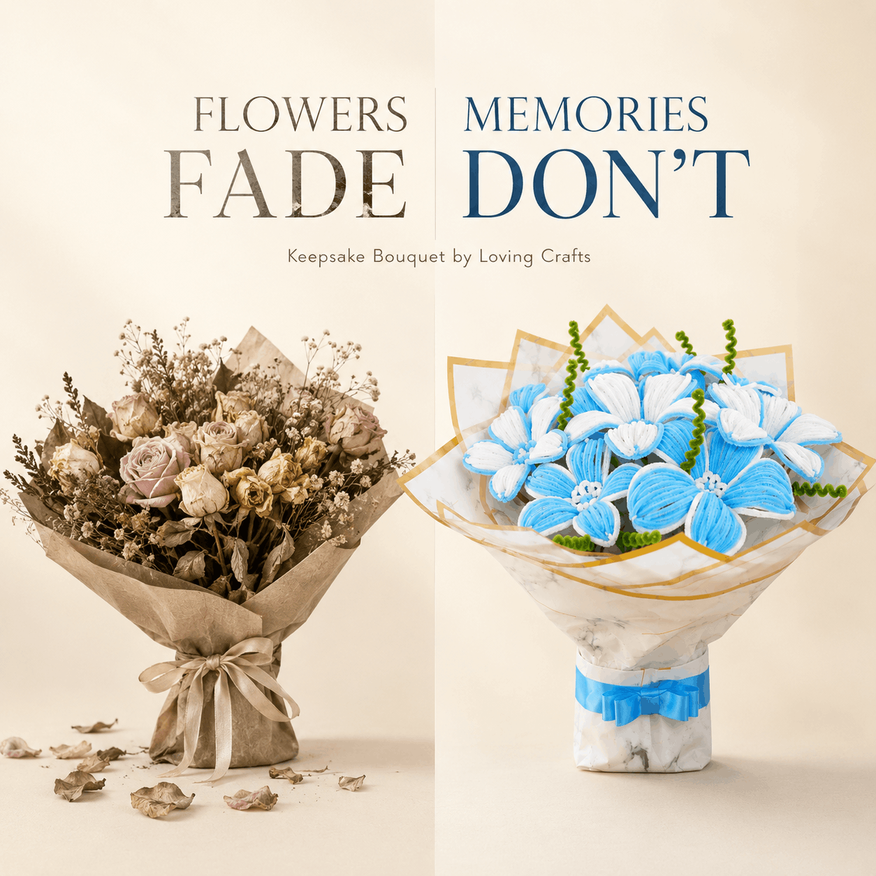 Beautiful Handcrafted Flower Bouquet For Dad