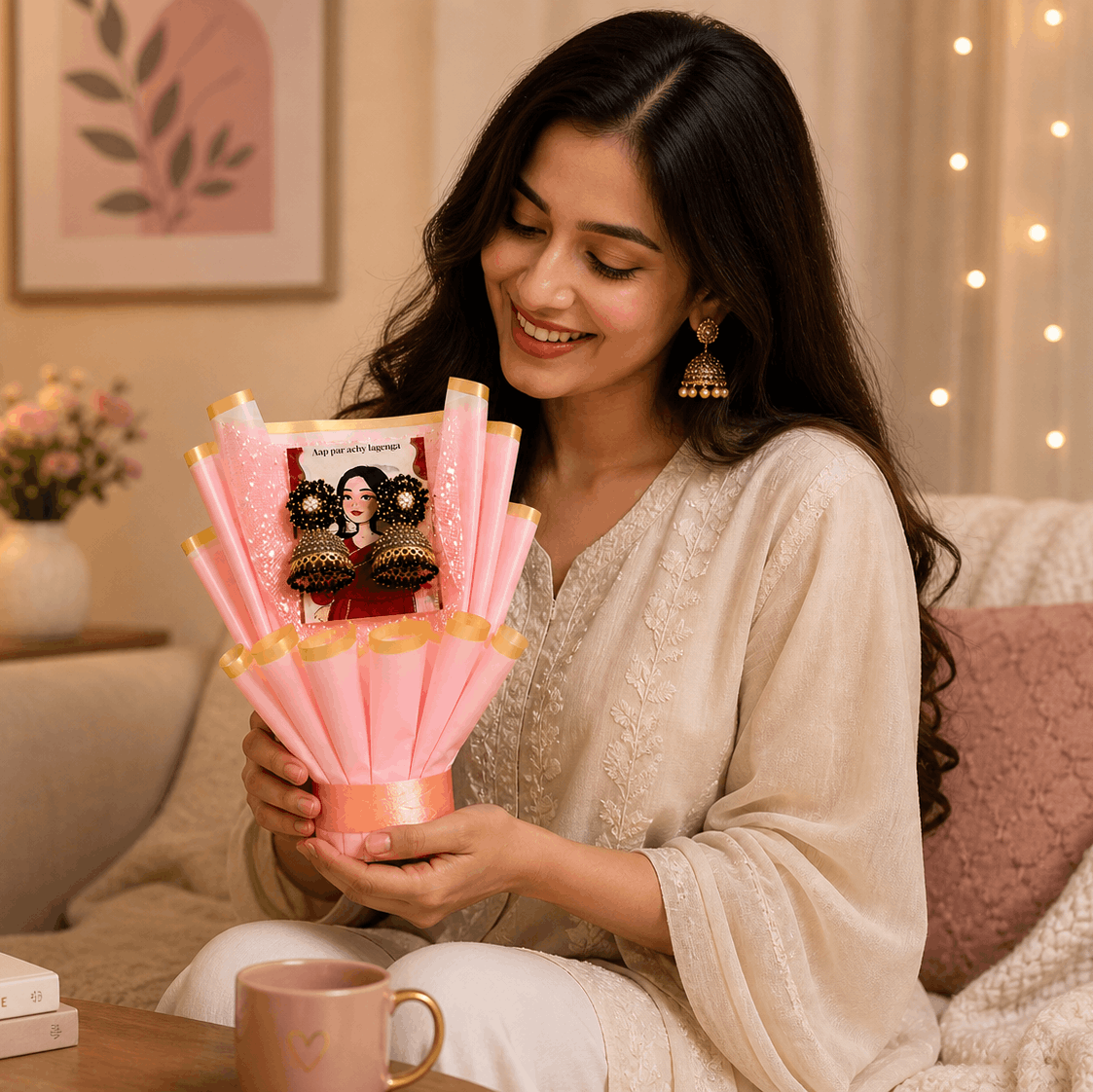 The Perfect Jhumka Bouquet