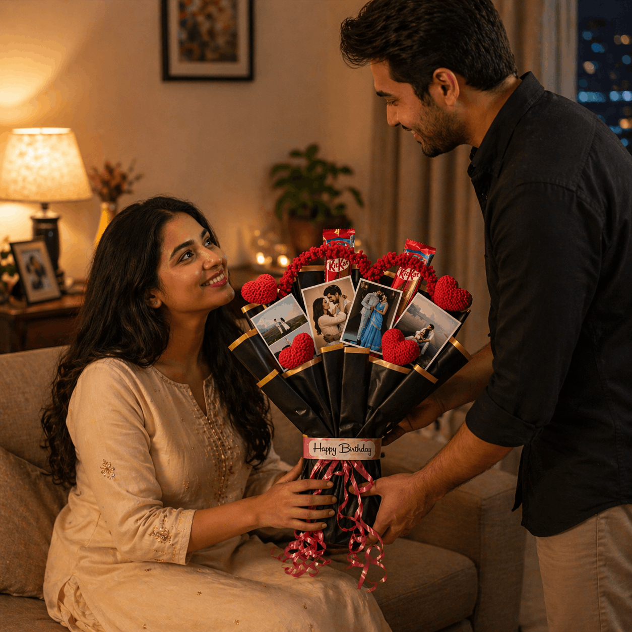 Sweet Heart Birthday Bouquet