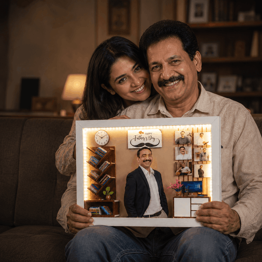 Father’s Day LED Office Miniature Frame