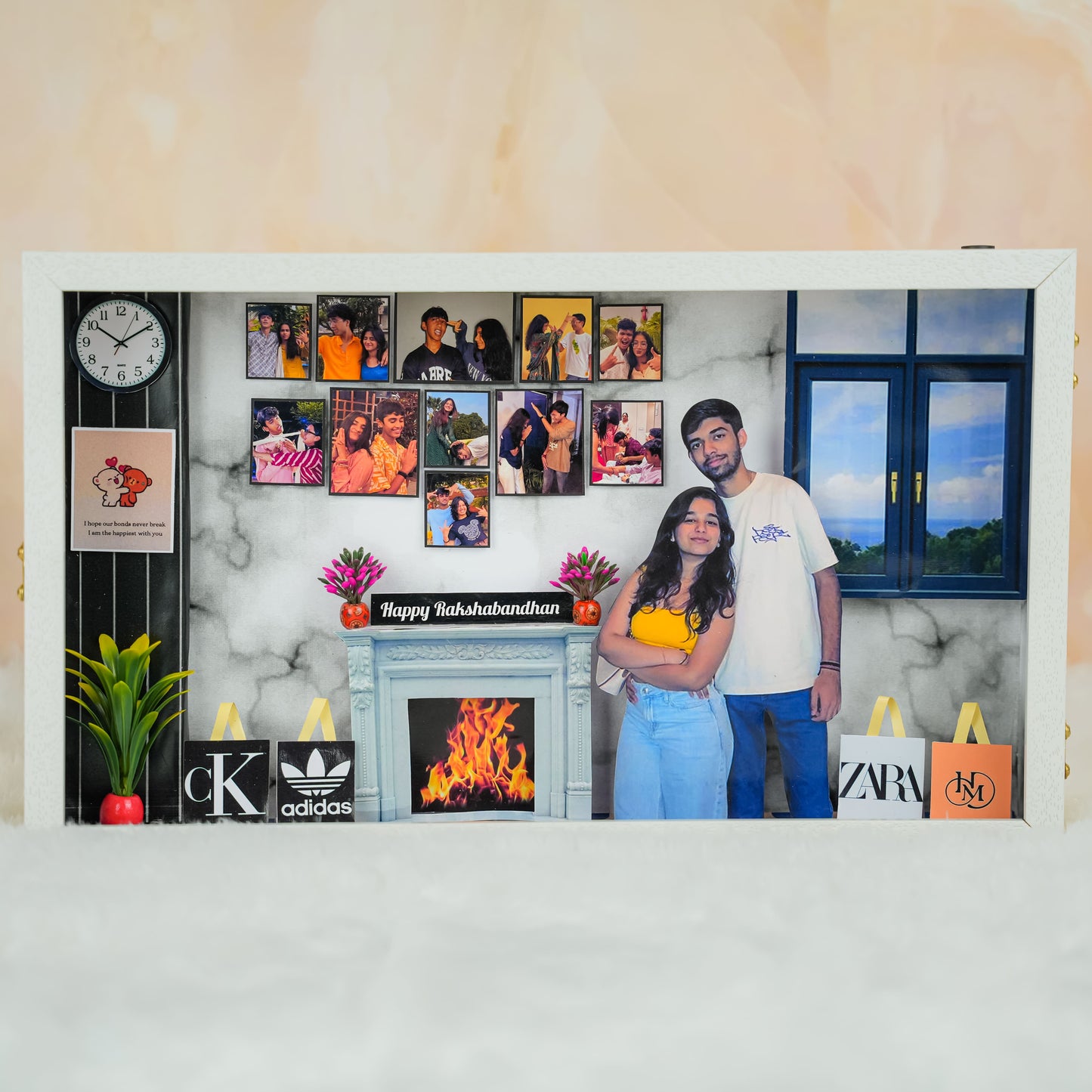 Raksha Bandhan Miniature Frame with LEDs