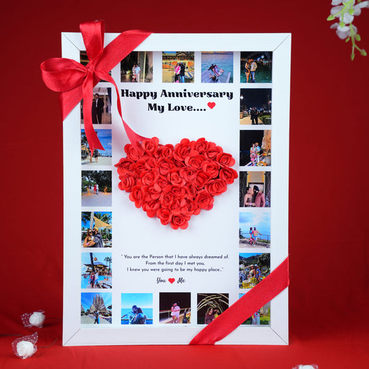 Personalized Anniversary LED Frame with Photos