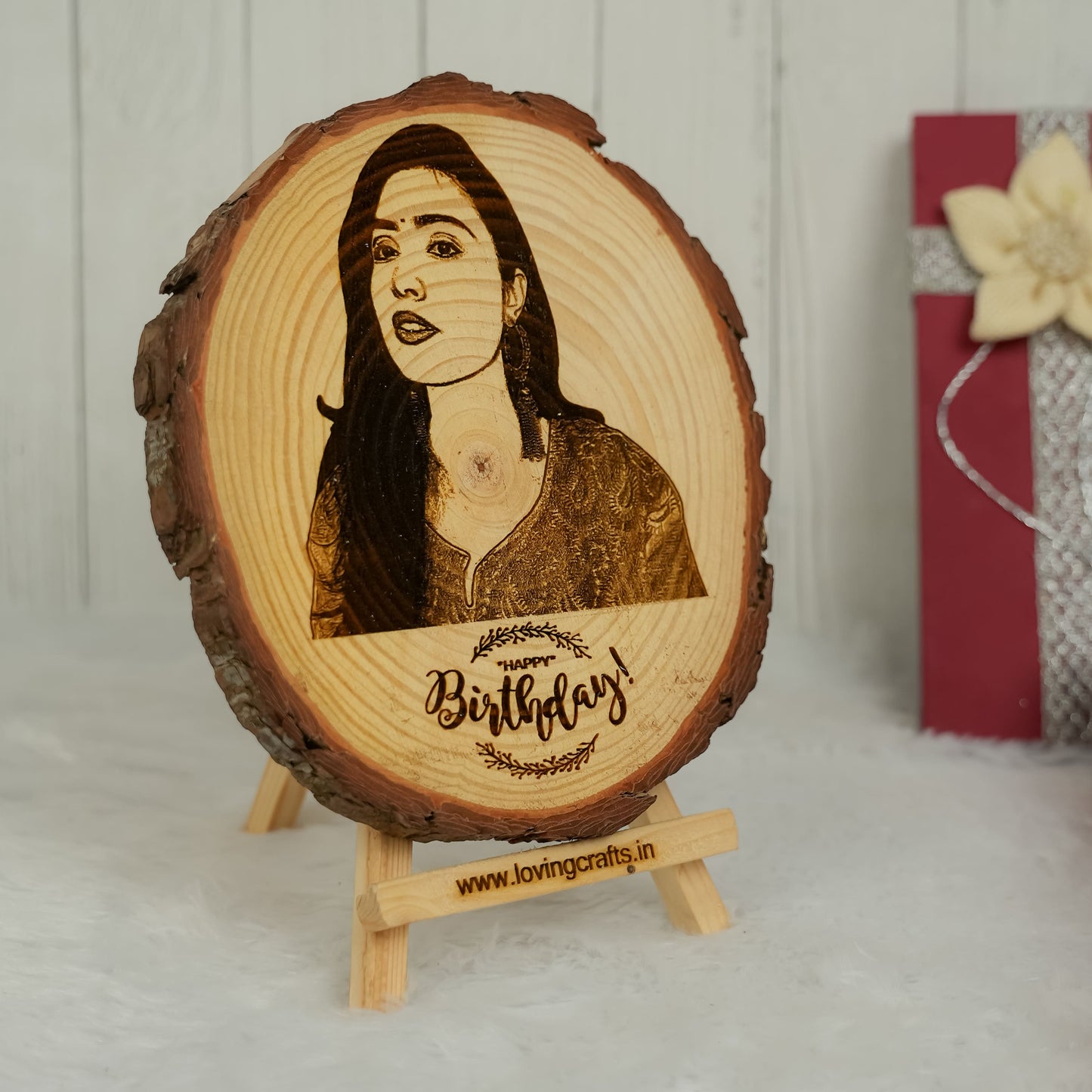 Wooden Slice Gift Hamper