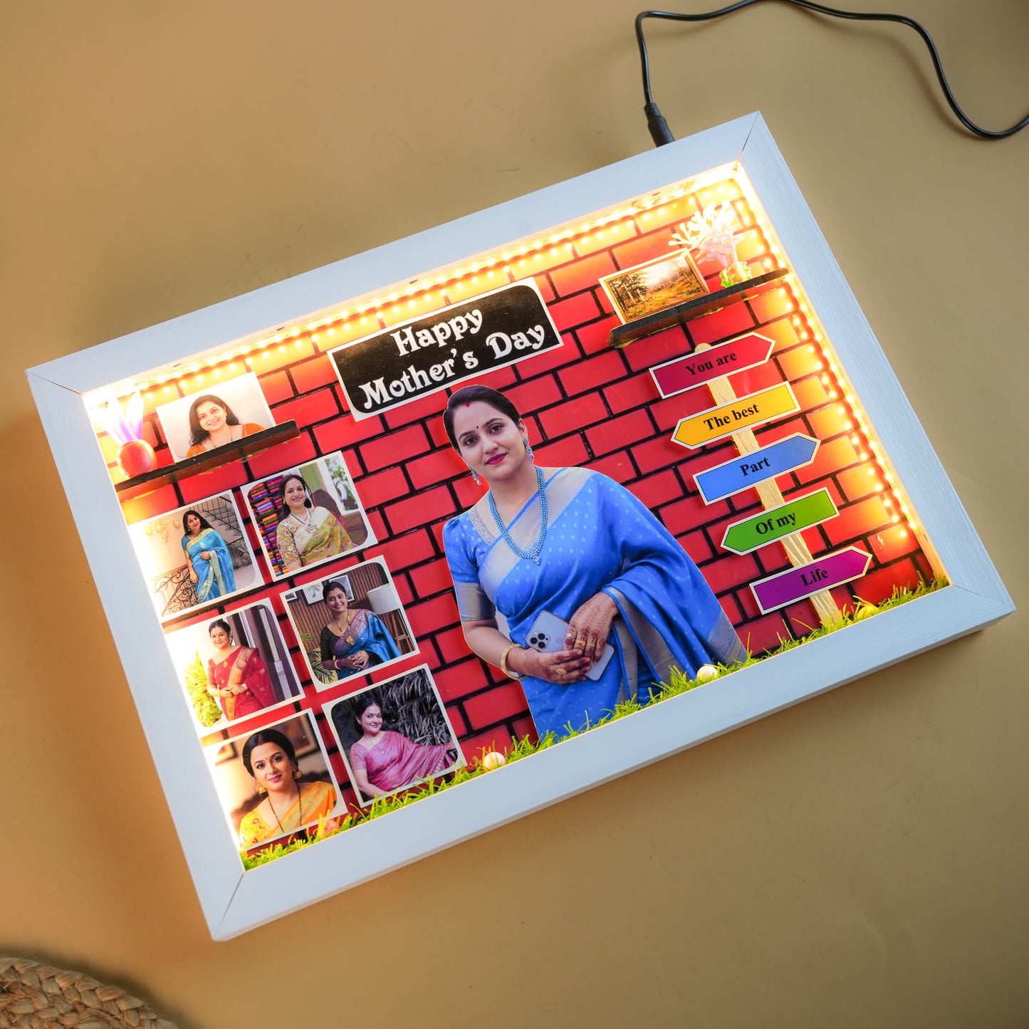 Custom LED Miniature Frame for Mom