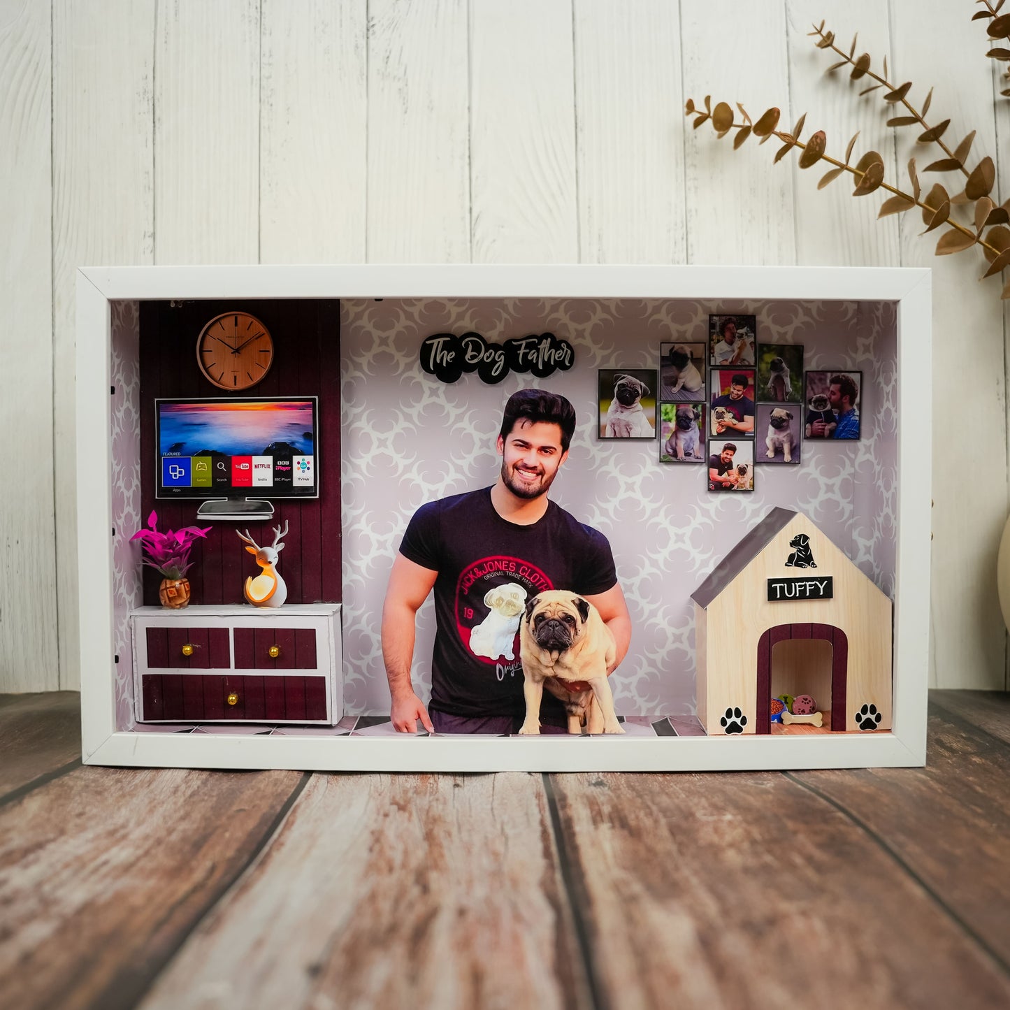 Personalized Pet Lover LED Miniature Frame
