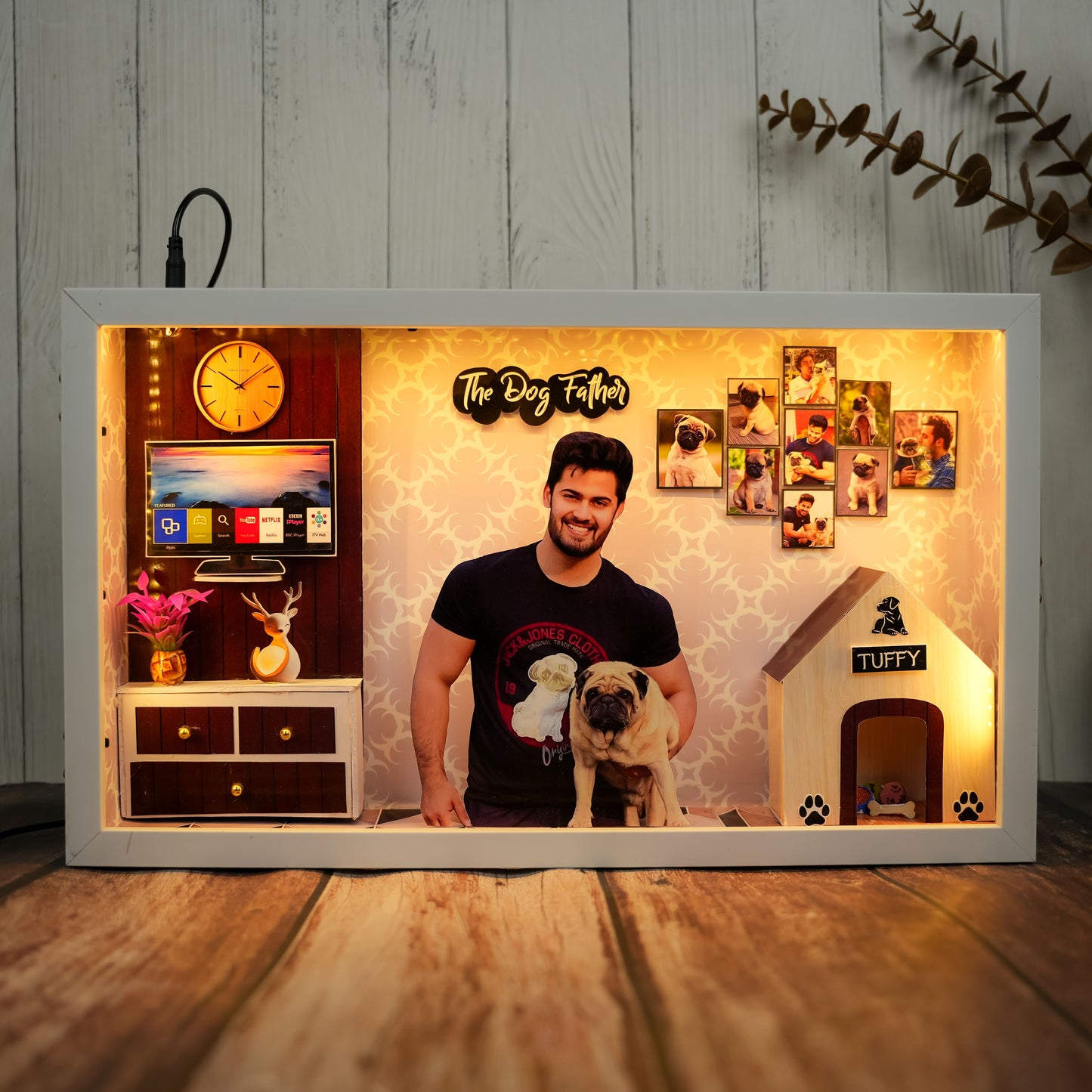 Personalized Pet Lover LED Miniature Frame