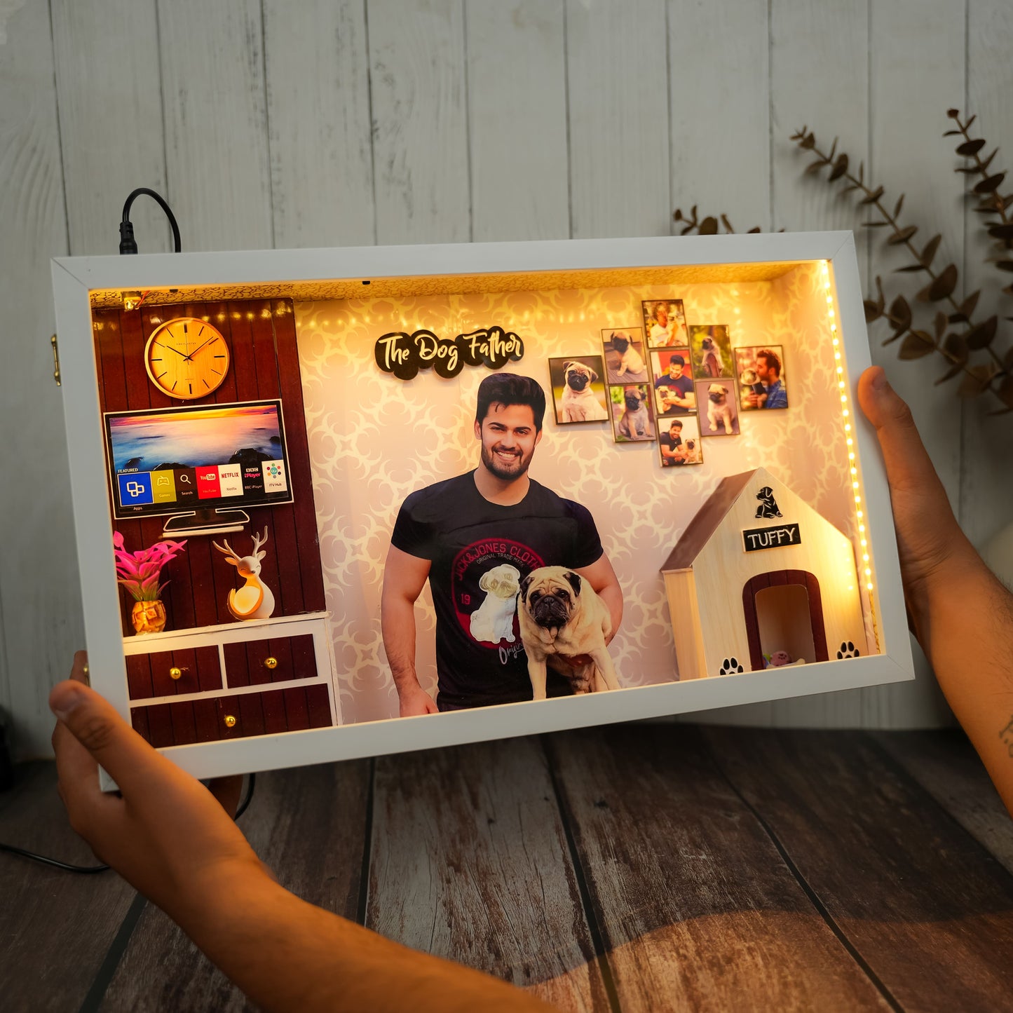 Personalized Pet Lover LED Miniature Frame