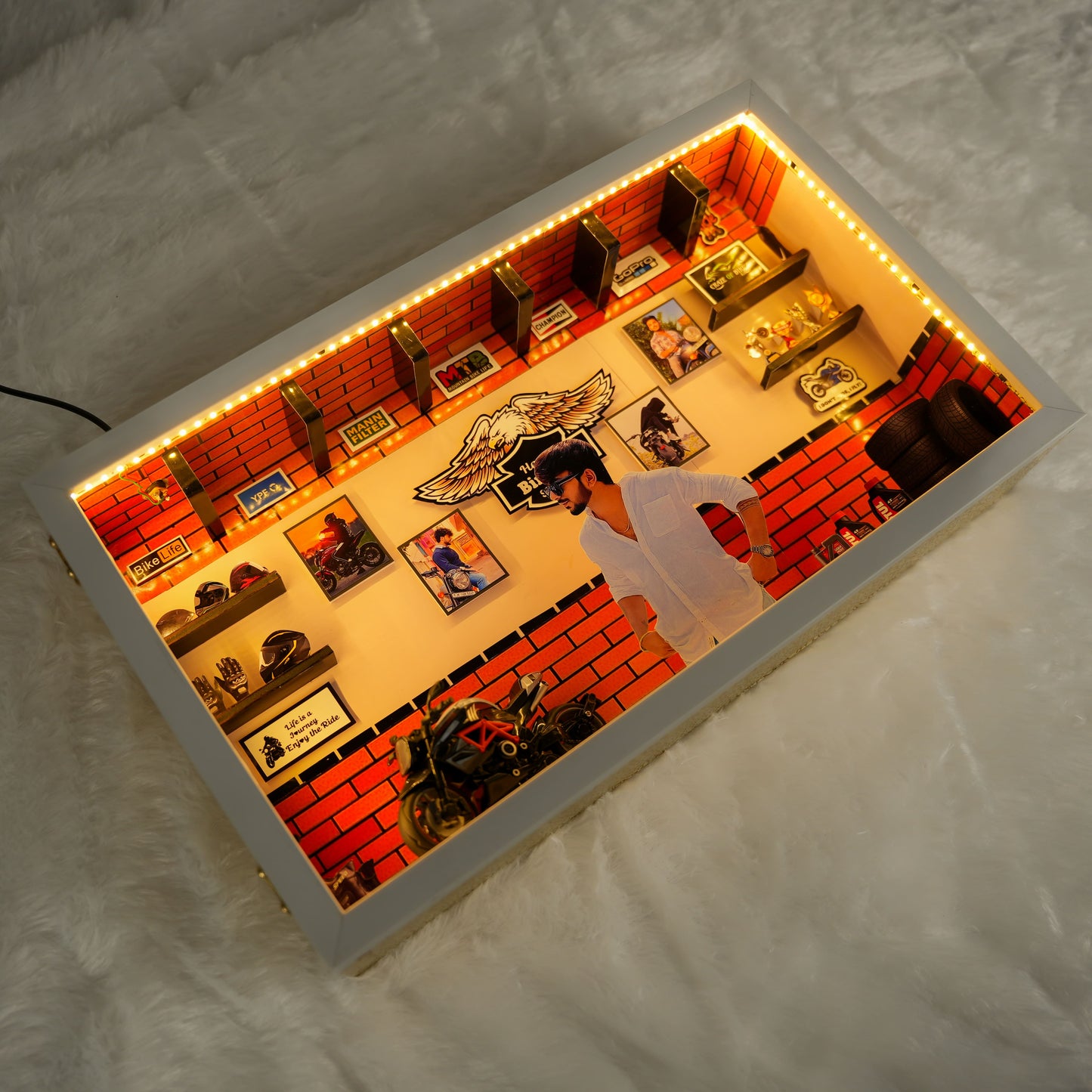 LED Miniature Frame for Bikers