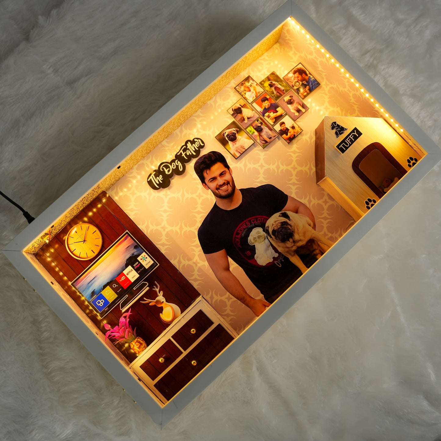 Personalized Pet Lover LED Miniature Frame