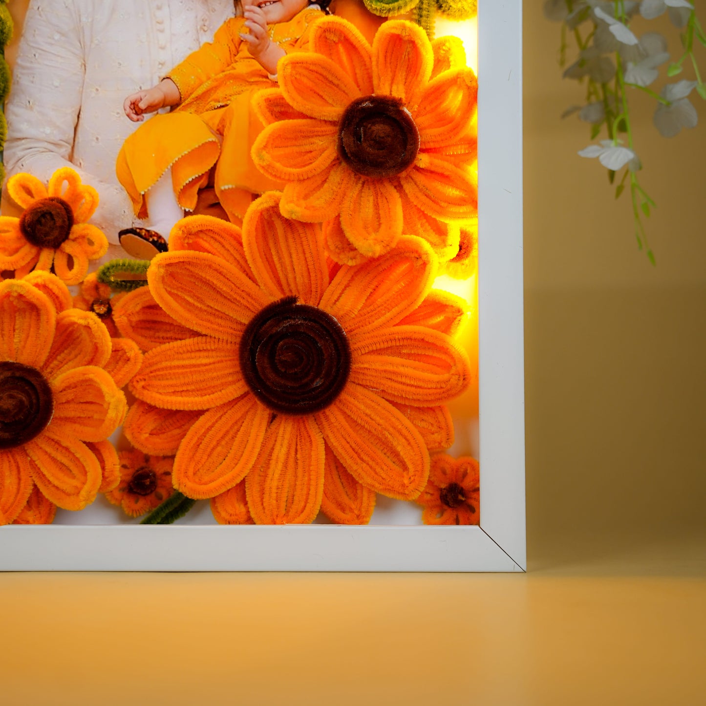 Dad’s LED Floral Photo Frame