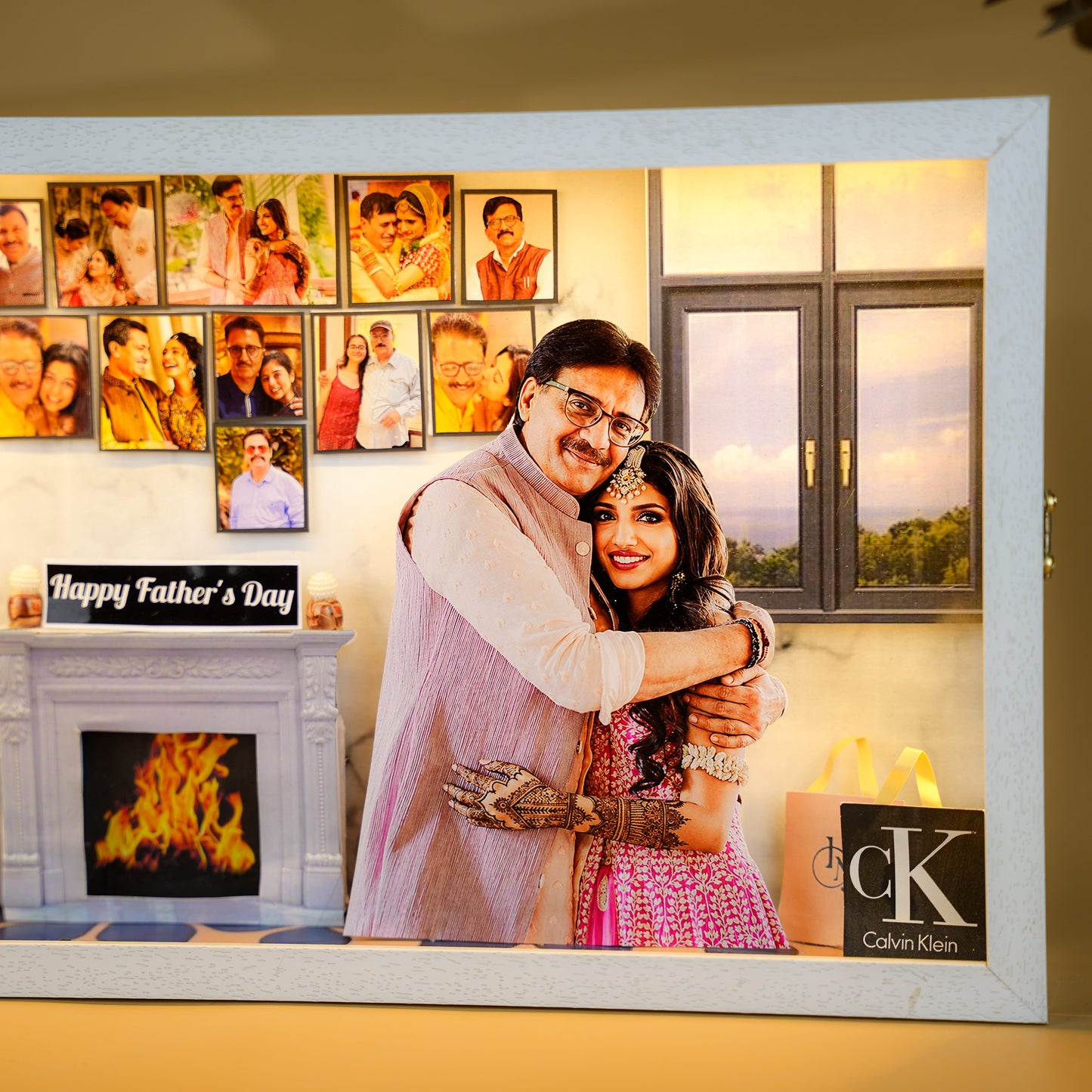 Personalized Father's Day LED Memory Frame