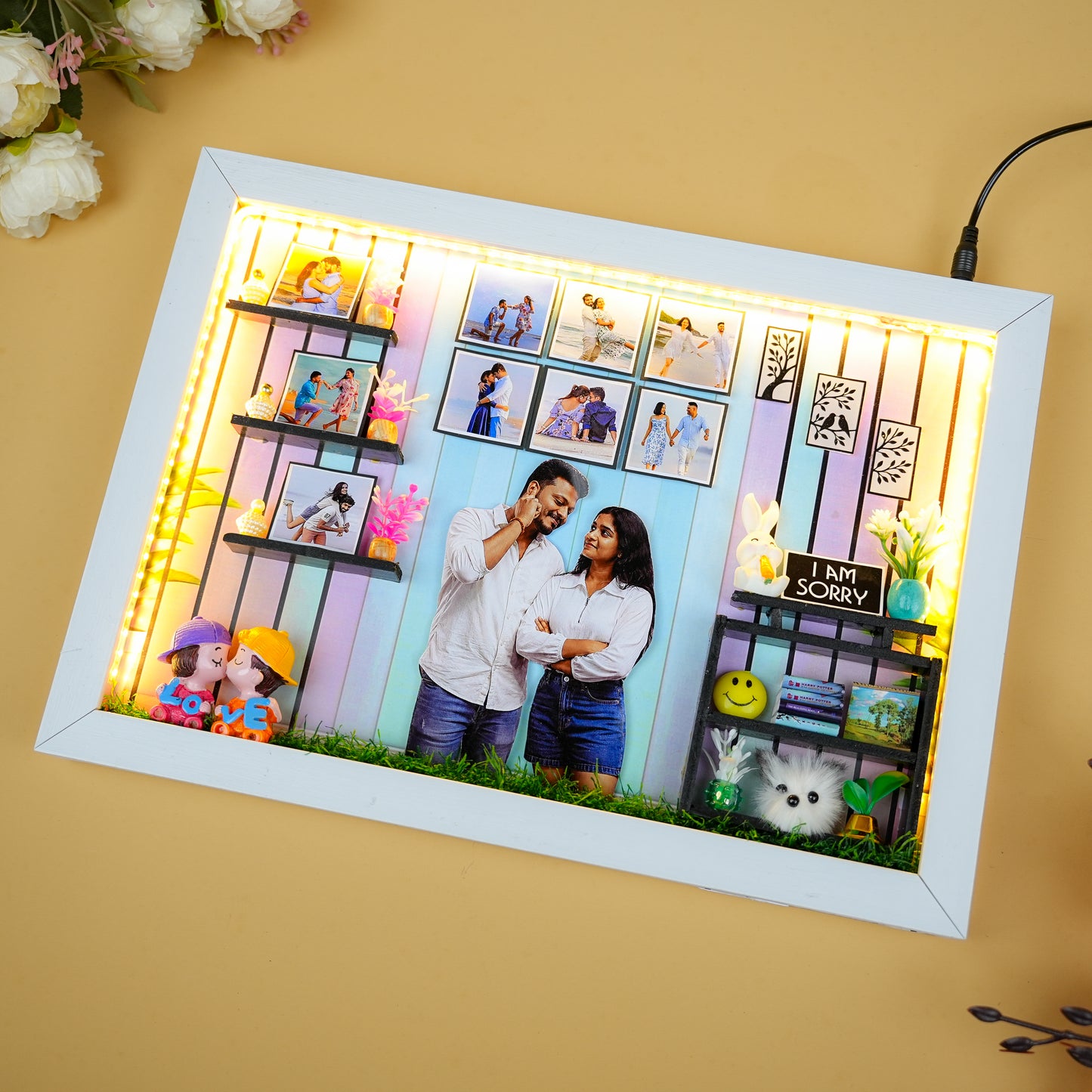 Personalised Sorry 3D LED Photo Frame