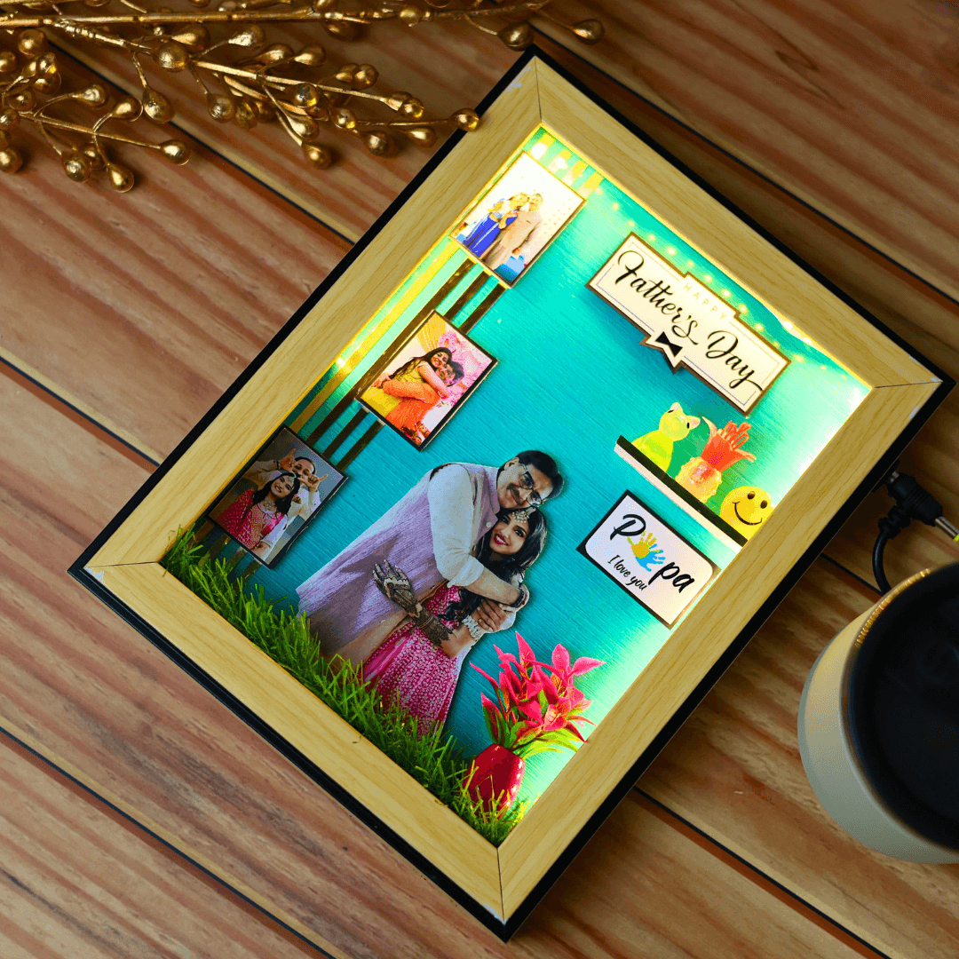 Beautiful 3D Miniature Frame For Dad