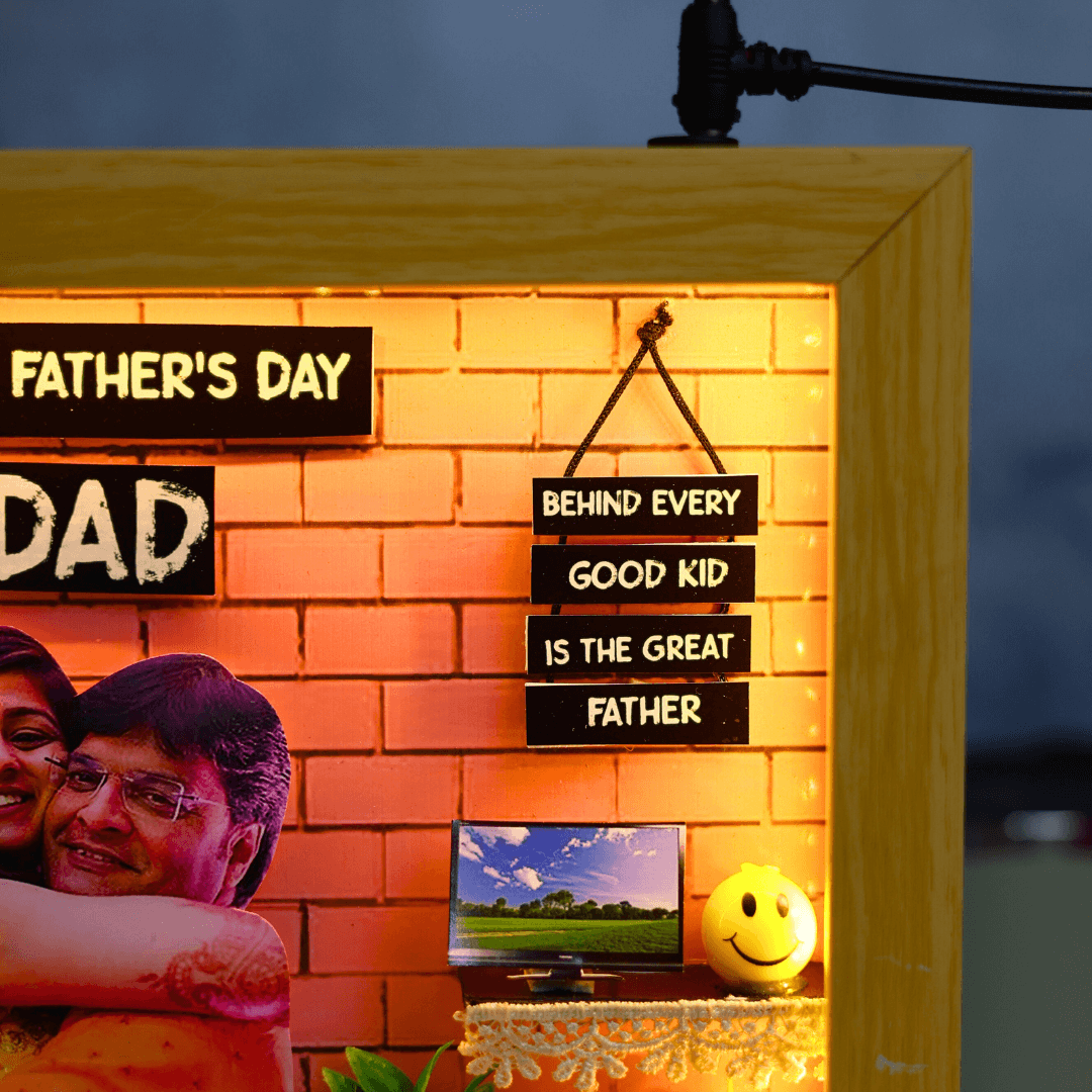 Personalised 3d Miniature Frame For Dad