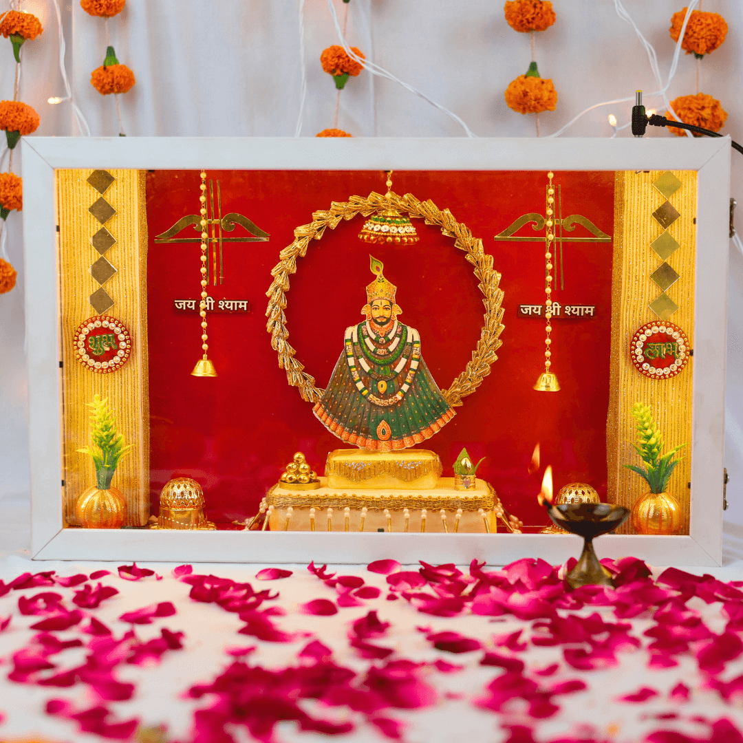 Beautiful Khatu Shyam Miniature Temple Frame