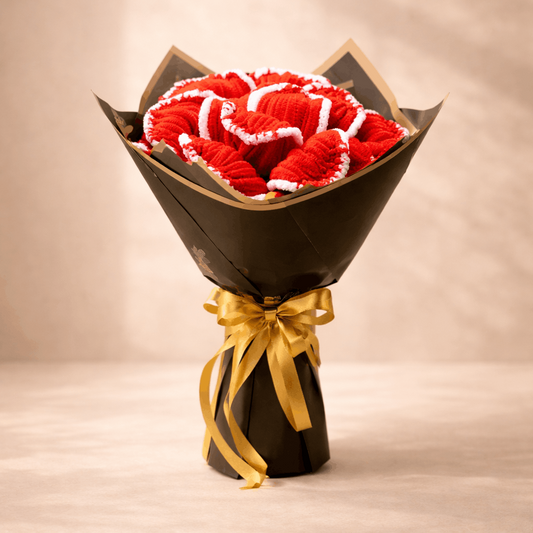Handcrafted Red Rose Bouquet