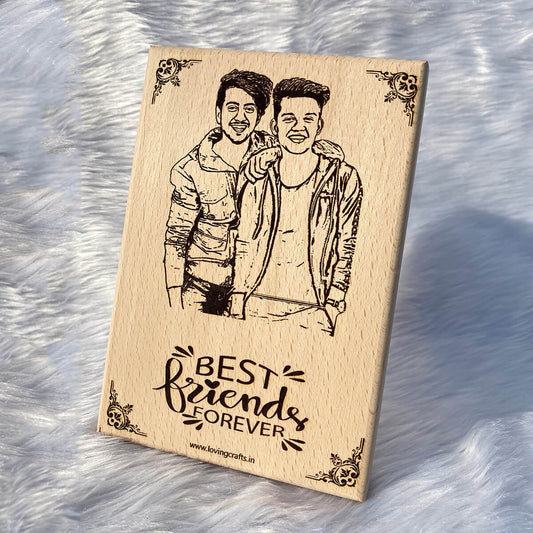 Best Friends Forever Personalised Wooden Photo Frame