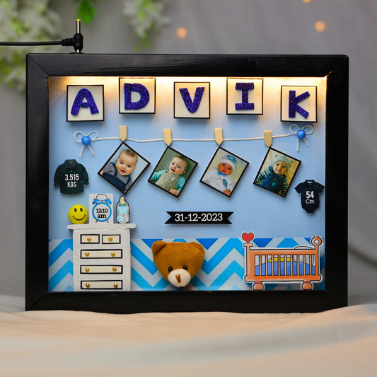 Adorable Newborn Baby Miniature Frame