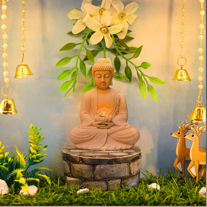 Lord Buddha Miniature Temple Frame