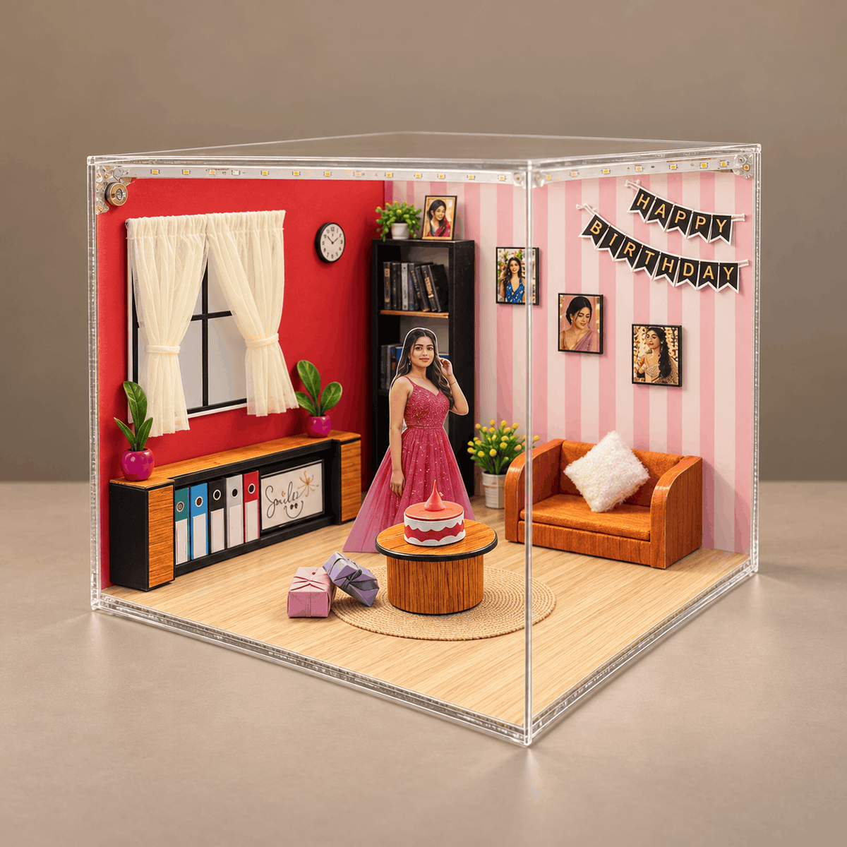 Beautiful 3D Miniature LED Room