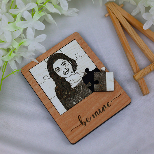 Personalised Dual Colour Jigsaw Puzzle Frame