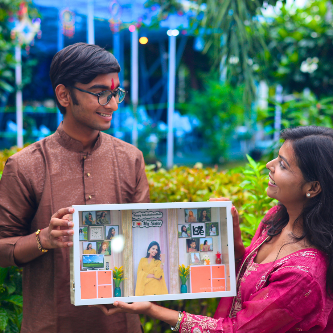 Stunning 3D Miniature Frame For Rakshabandhan | 17x10 Inches