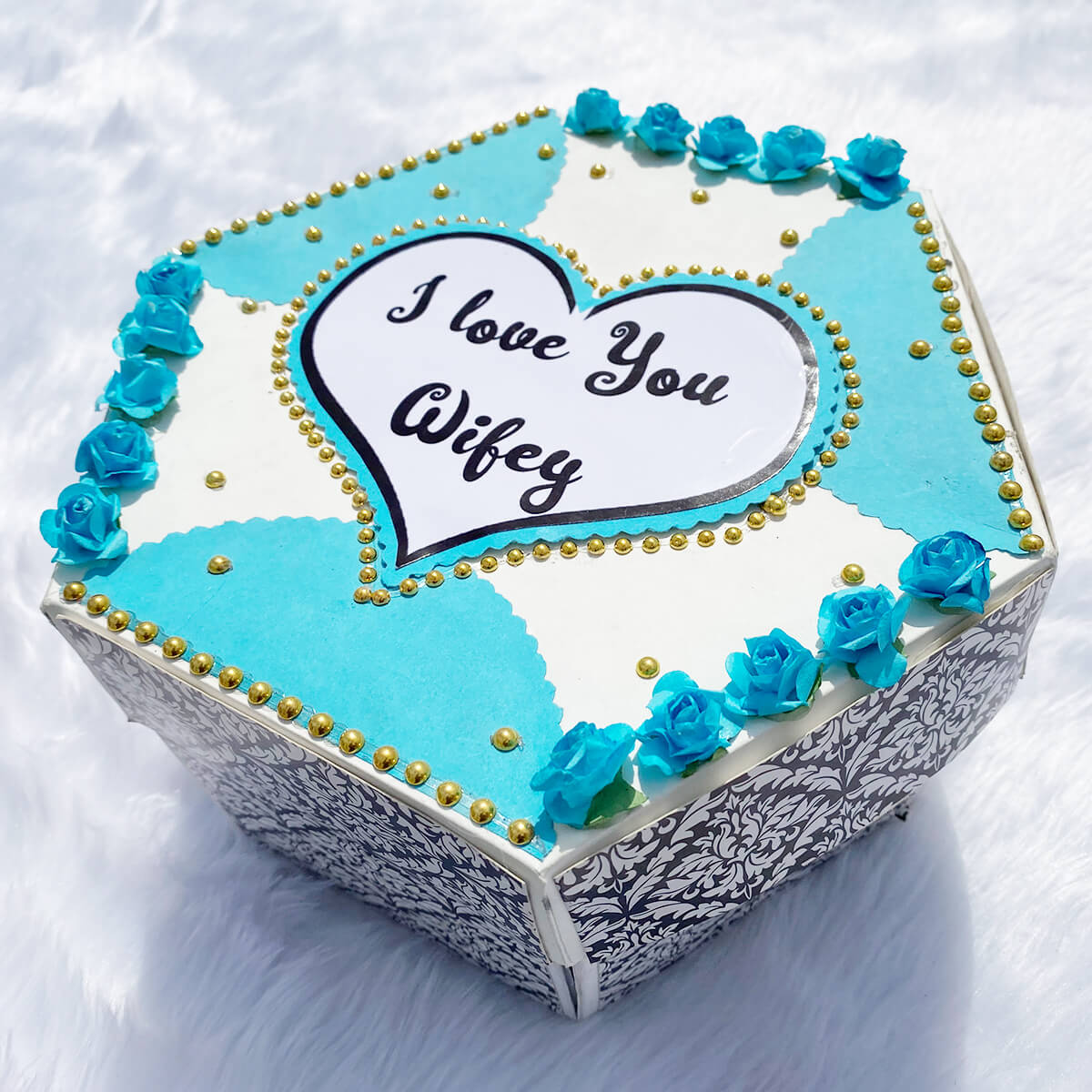 Hexagonal Gift Box For Love