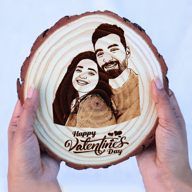 HImalayan Valentine Special Wooden Slice