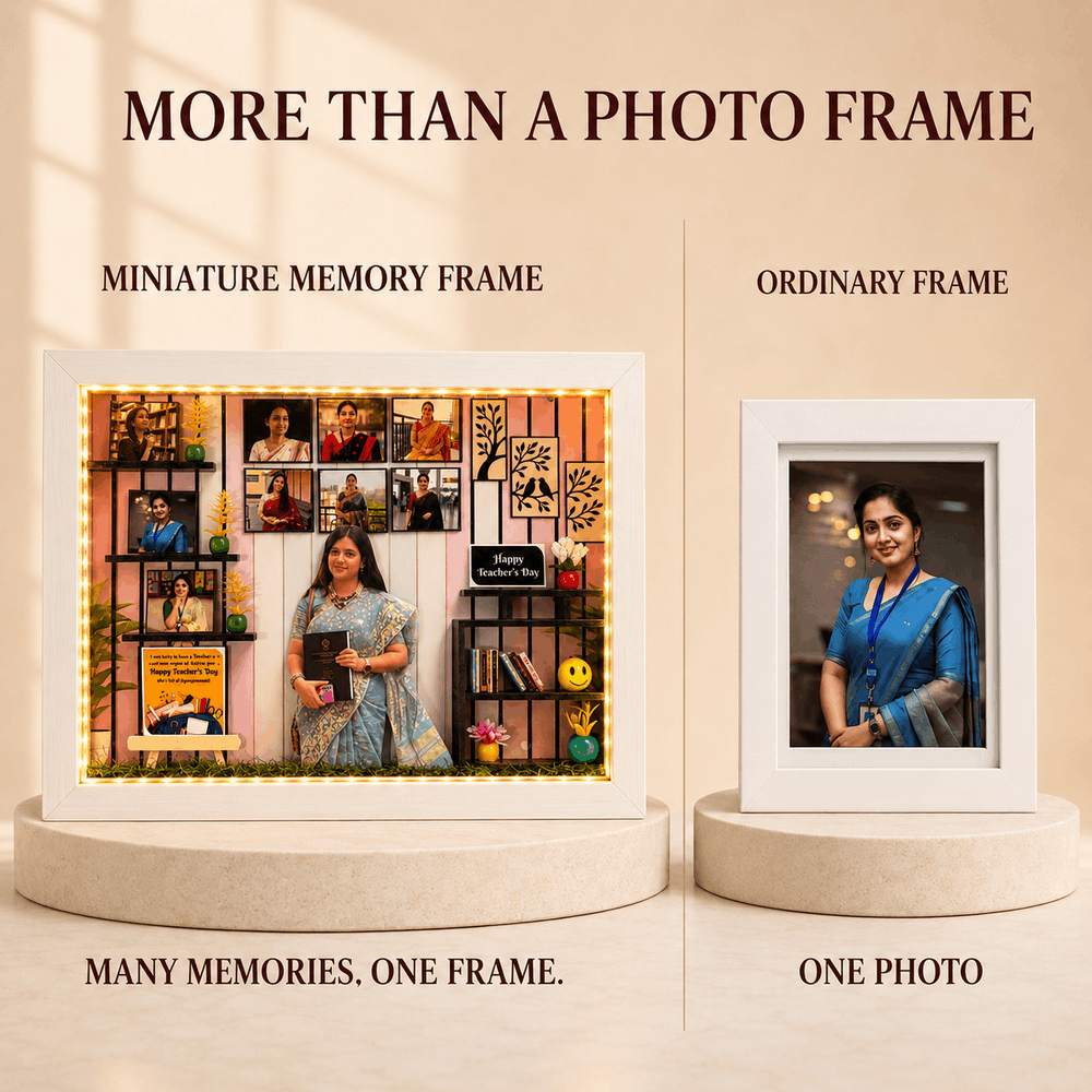 Teacher's Day 3D Miniature Frame