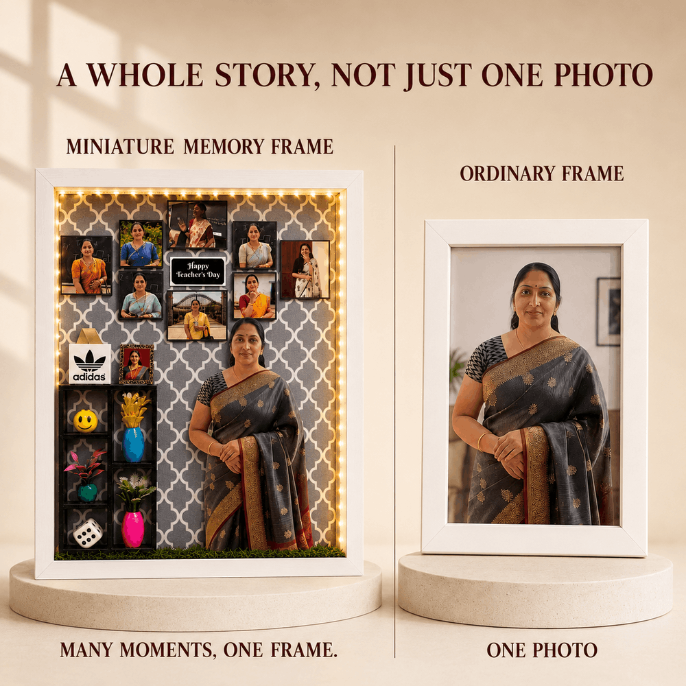 3D Miniature Frame For Teacher's Day