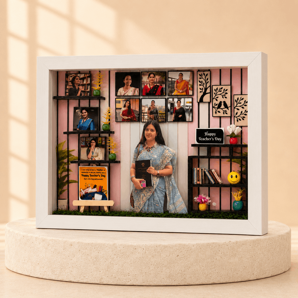 Teacher's Day 3D Miniature Frame