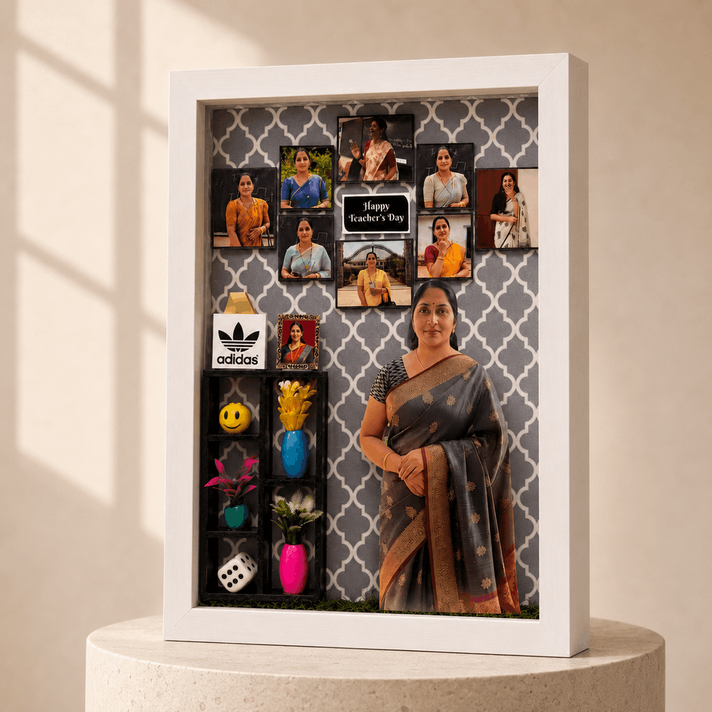 3D Miniature Frame For Teacher's Day