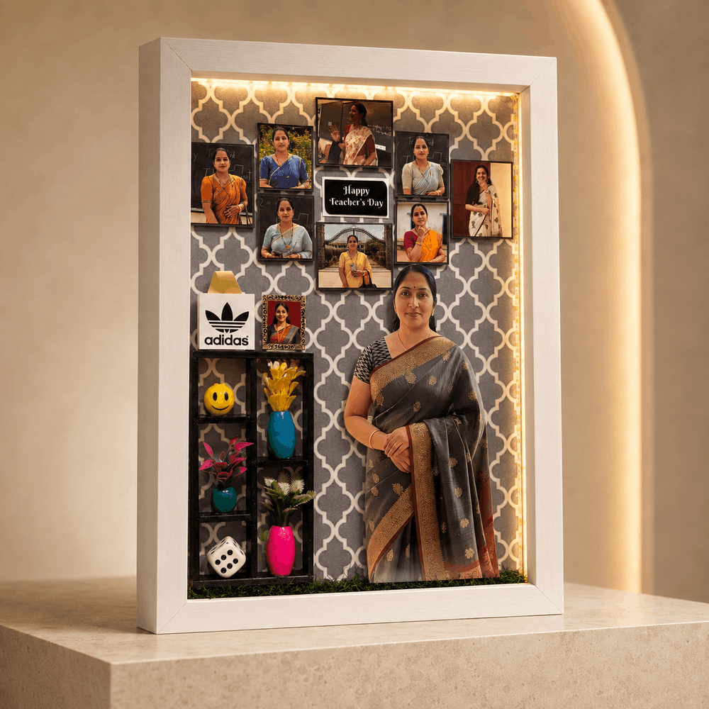 3D Miniature Frame For Teacher's Day