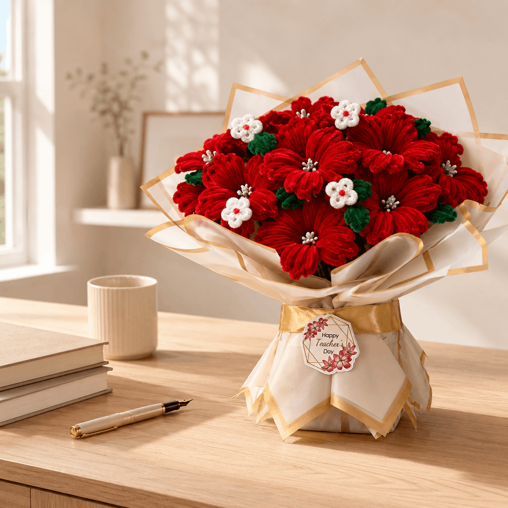 Personalized Teacher's Day Flower Bouquet