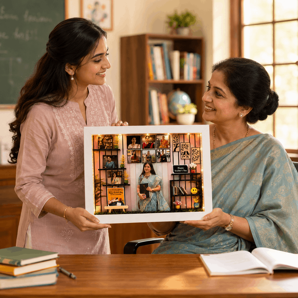 Teacher's Day 3D Miniature Frame