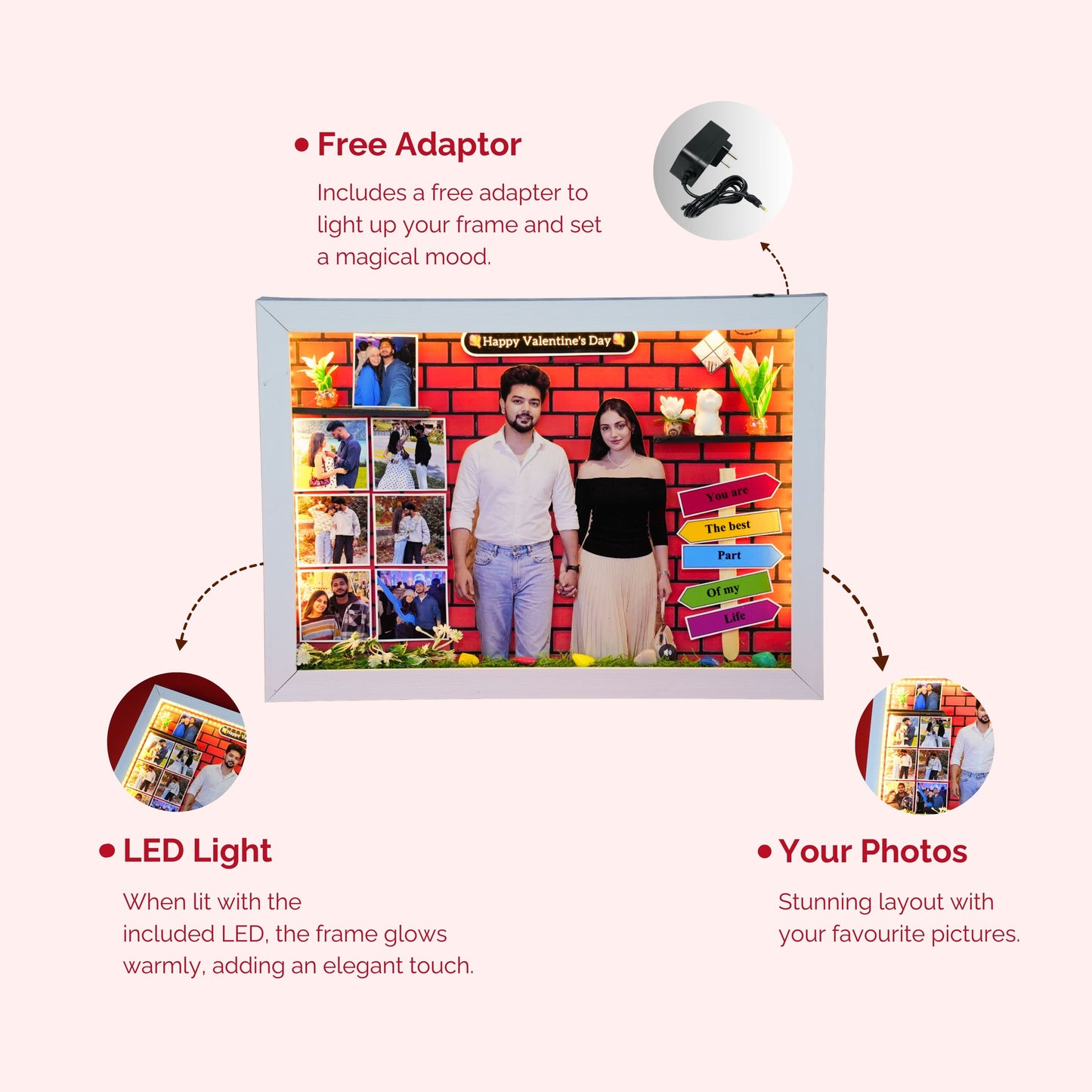 Happy Valentines Day Miniature Frame