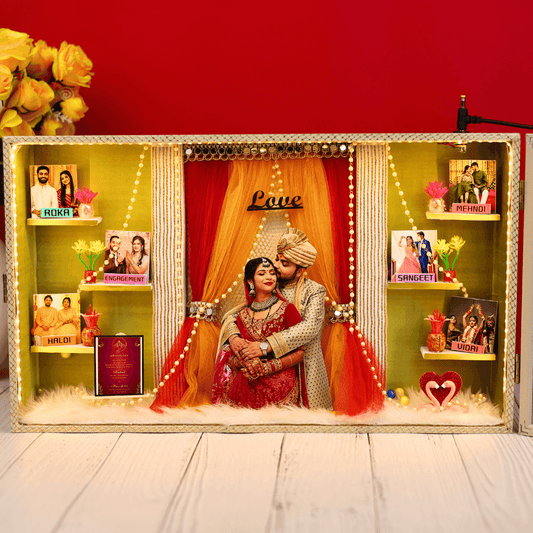 The Perfect Marriage | Anniversary 3D Miniature Frame | 17x10 Inches