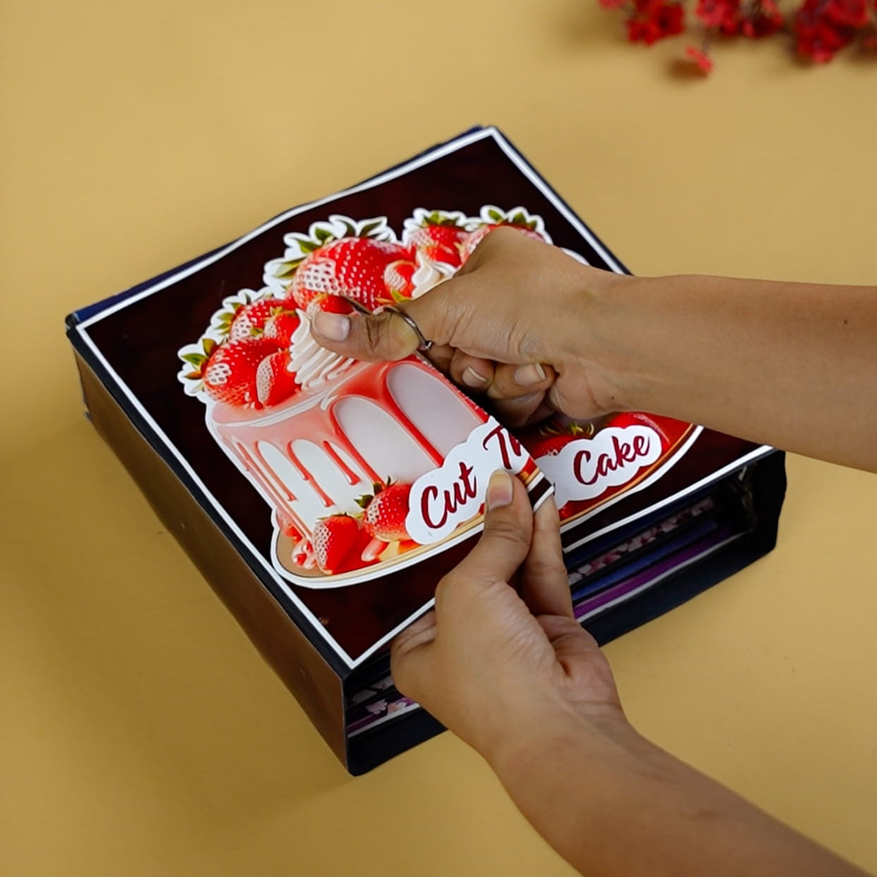 Personalized “Cut the Cake” Photo Album for Dad