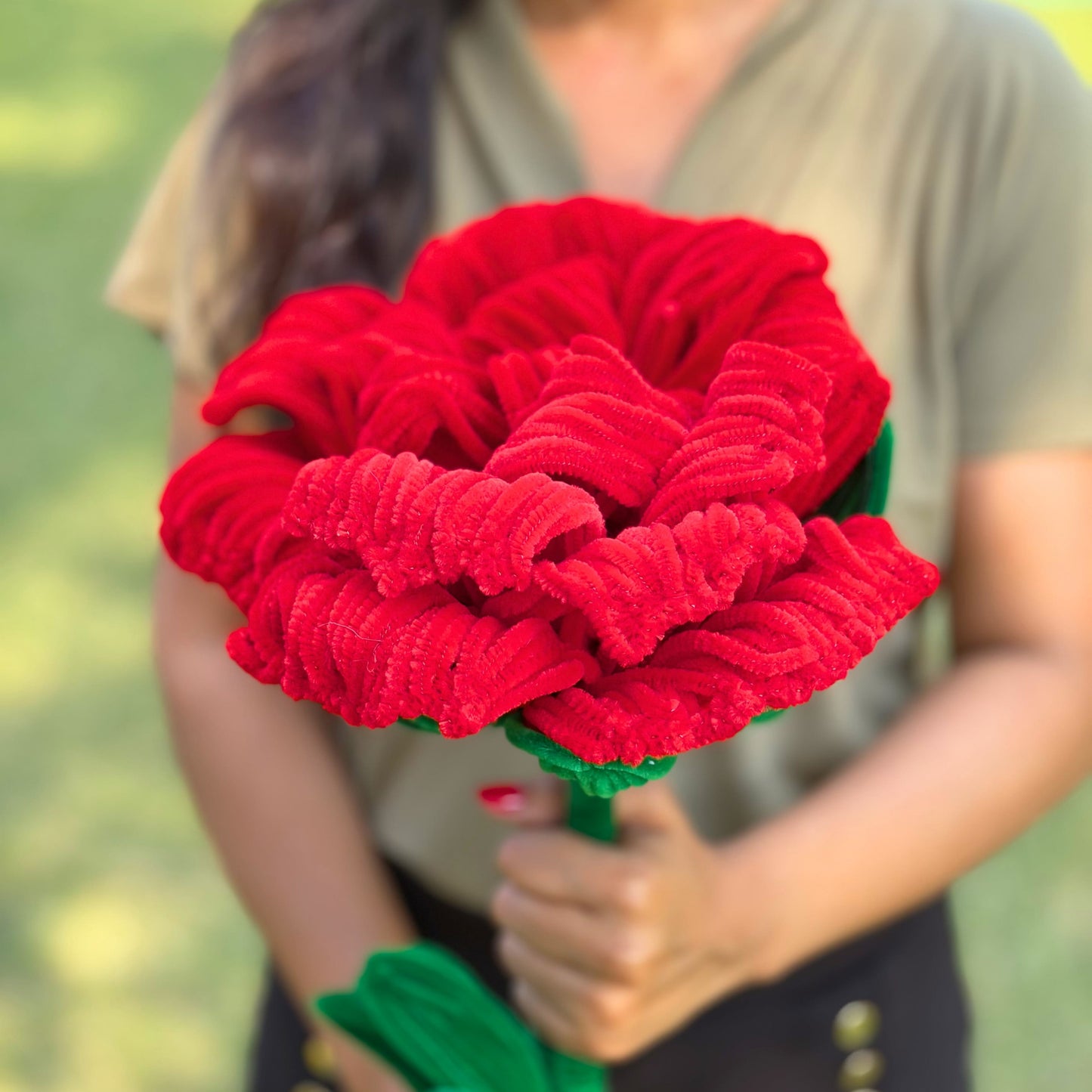 Giant Crochet Rose For Love