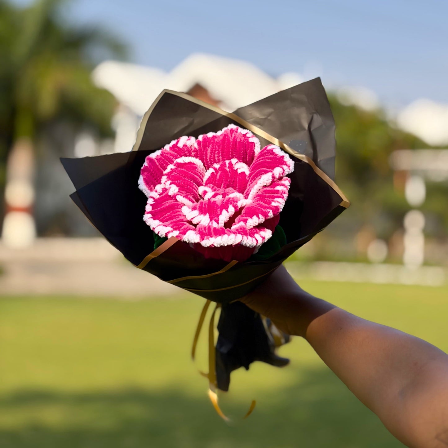Handcrafted Pink Rose Bouquet