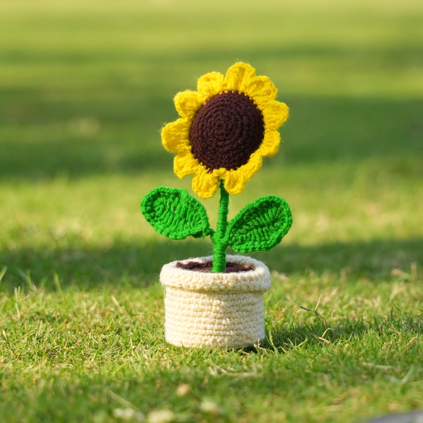 Cute Mini Crochet Sunflower