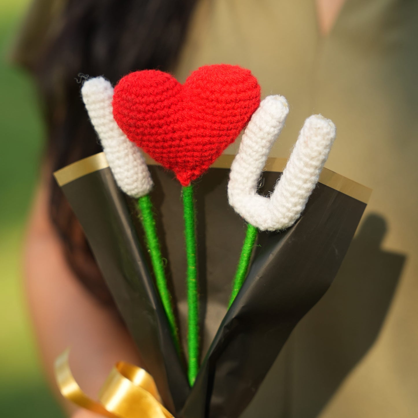 Love You Forever Crochet Bouquet