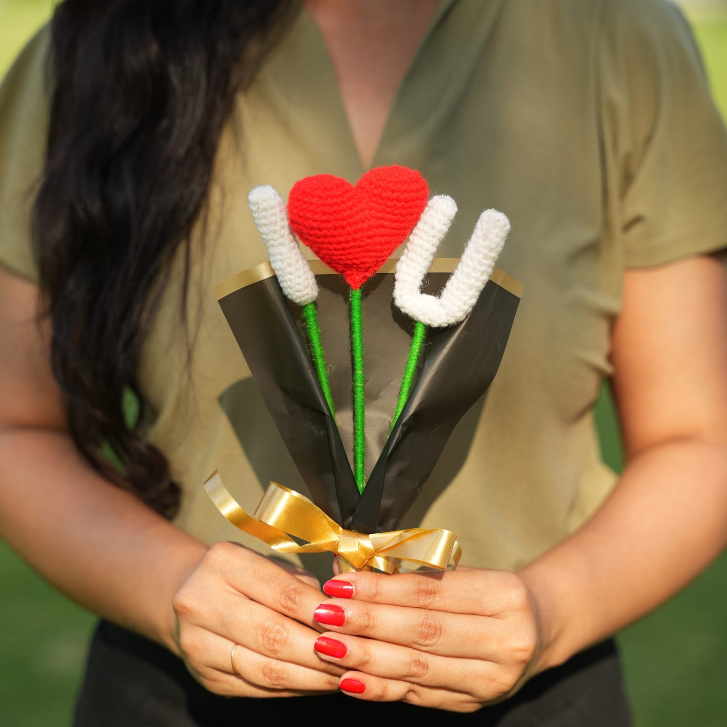 Love You Forever Crochet Bouquet