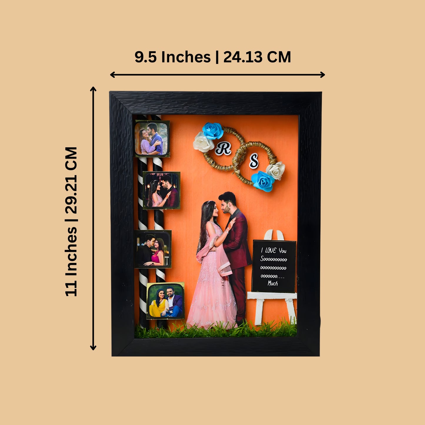 3D Miniature Frame With Initials