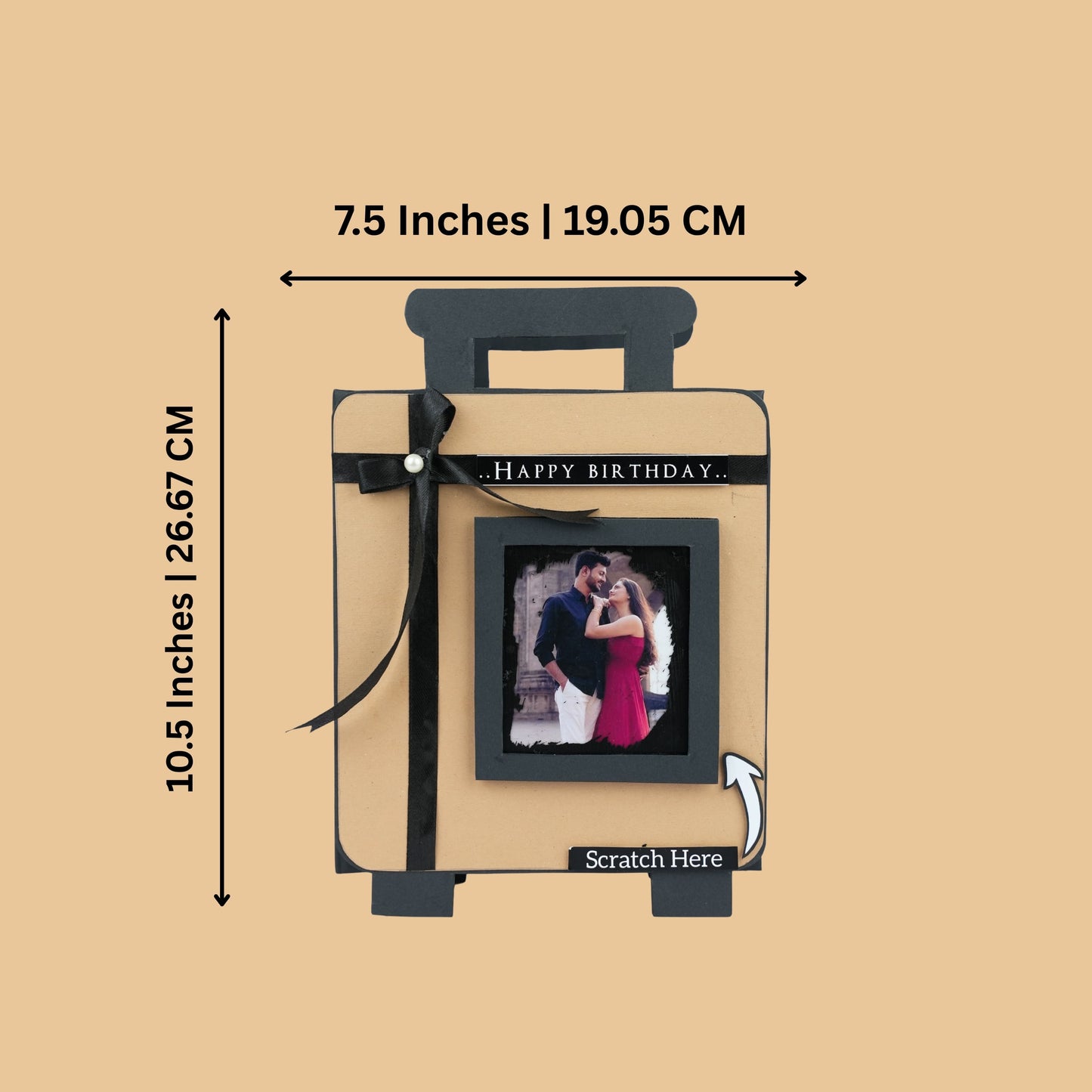 Suitcase-Style Scratch-Reveal Photo Album